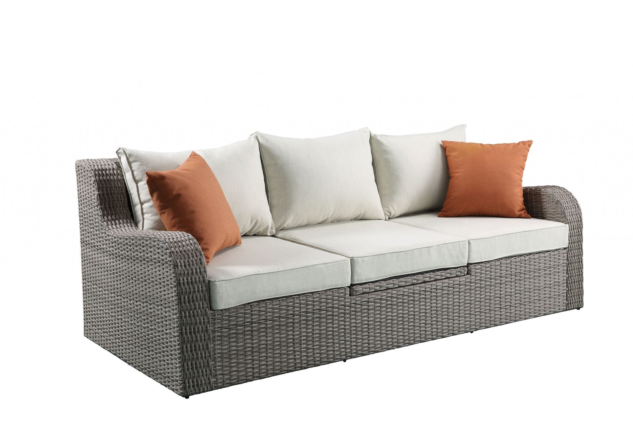 Outdoor Gray Modular Sofa and Lounger