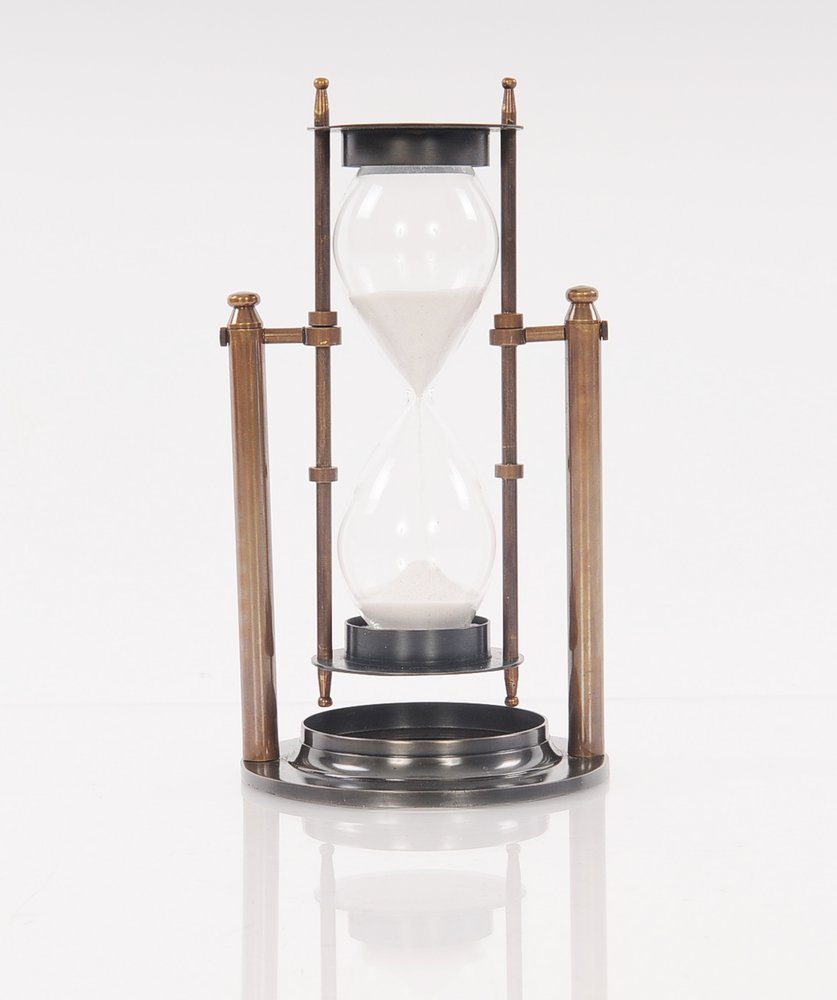 8" Brass Revolving Sand Timer