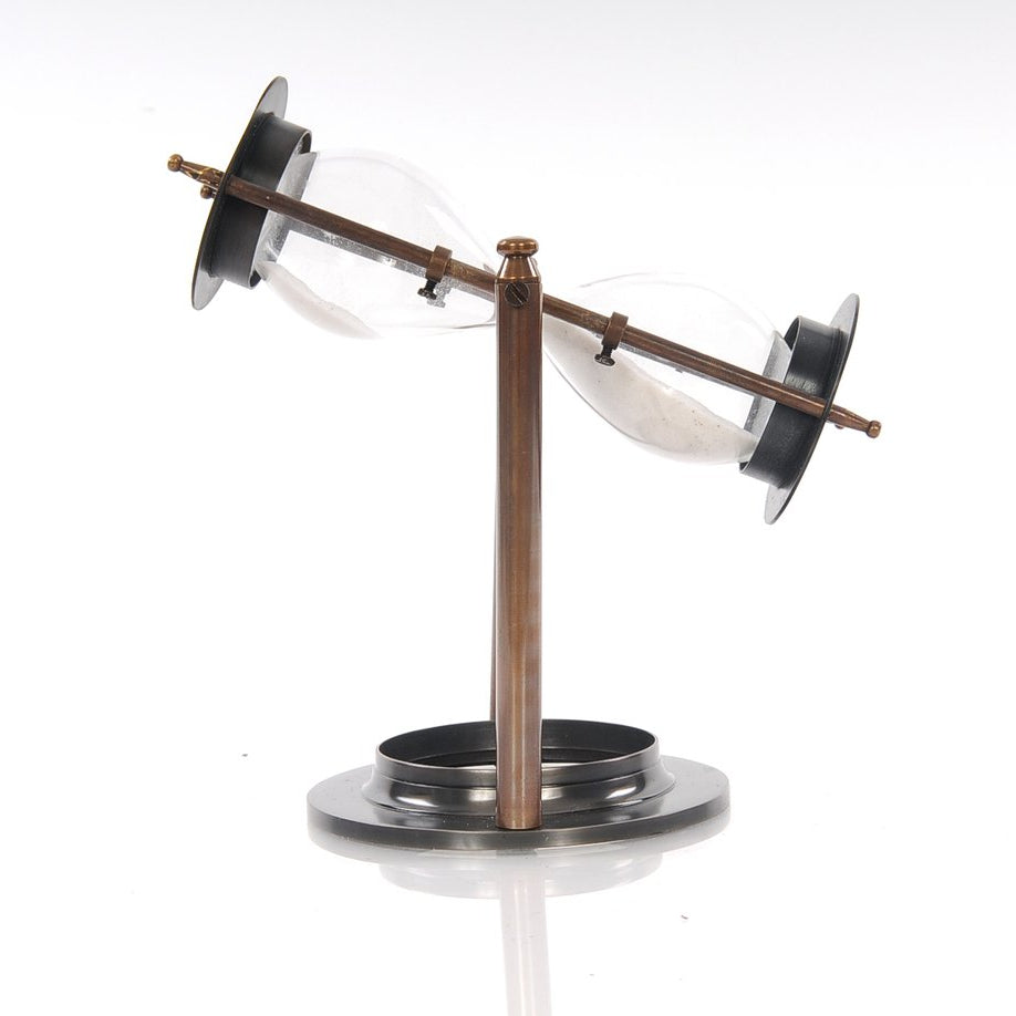 8" Brass Revolving Sand Timer