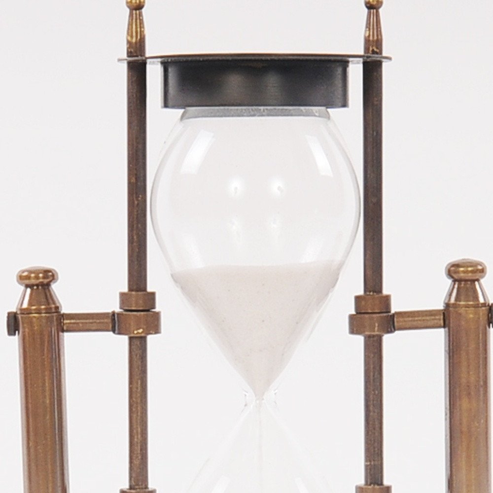 8" Brass Revolving Sand Timer