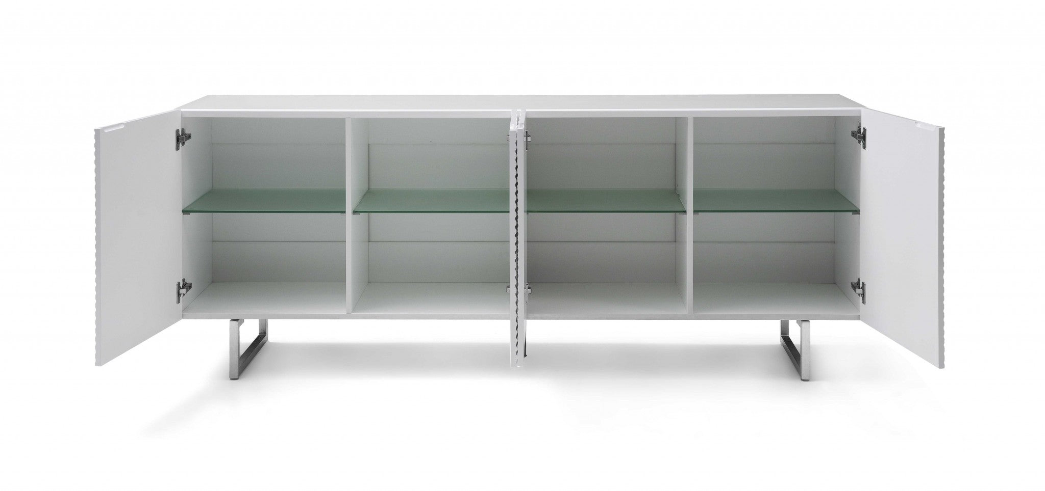 79" White Contemporary Sideboard