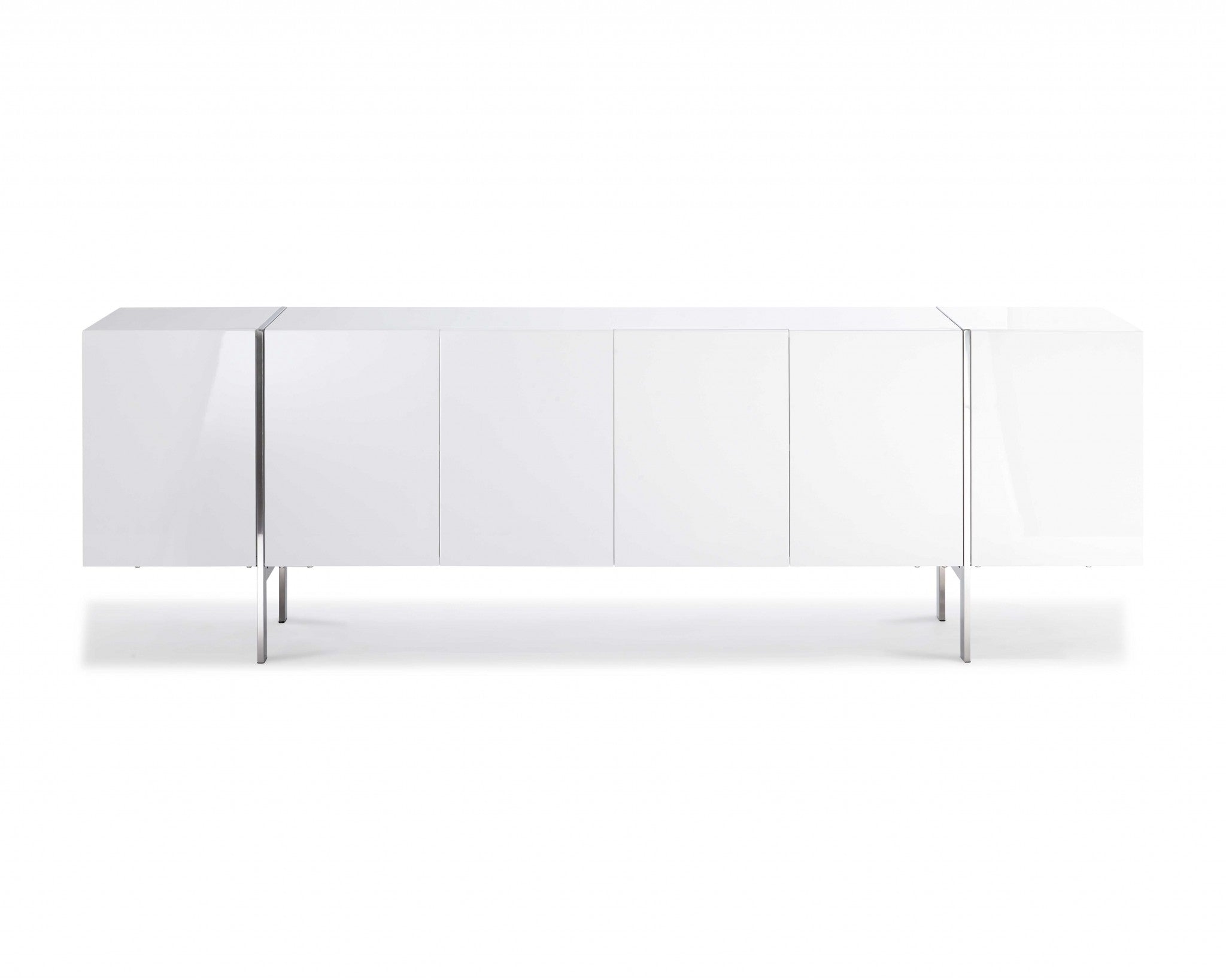 95" White Contemporary Buffet