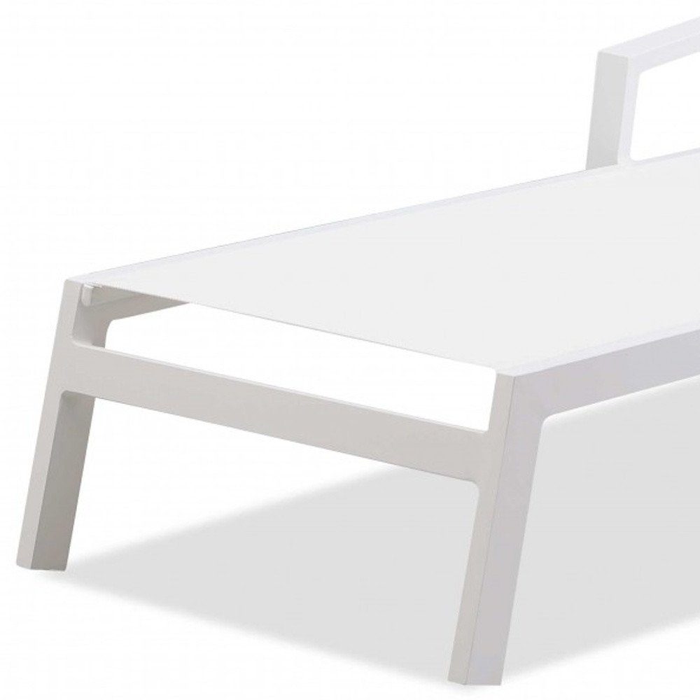 Set Of 2 83" 3-Position Rolling Outdoor Sun Loungers