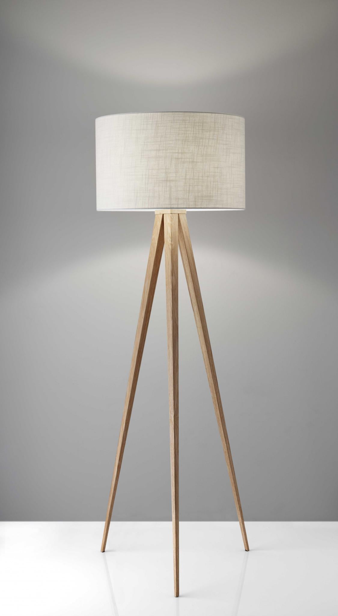 61" Tripod Floor Lamp with Drum Shade