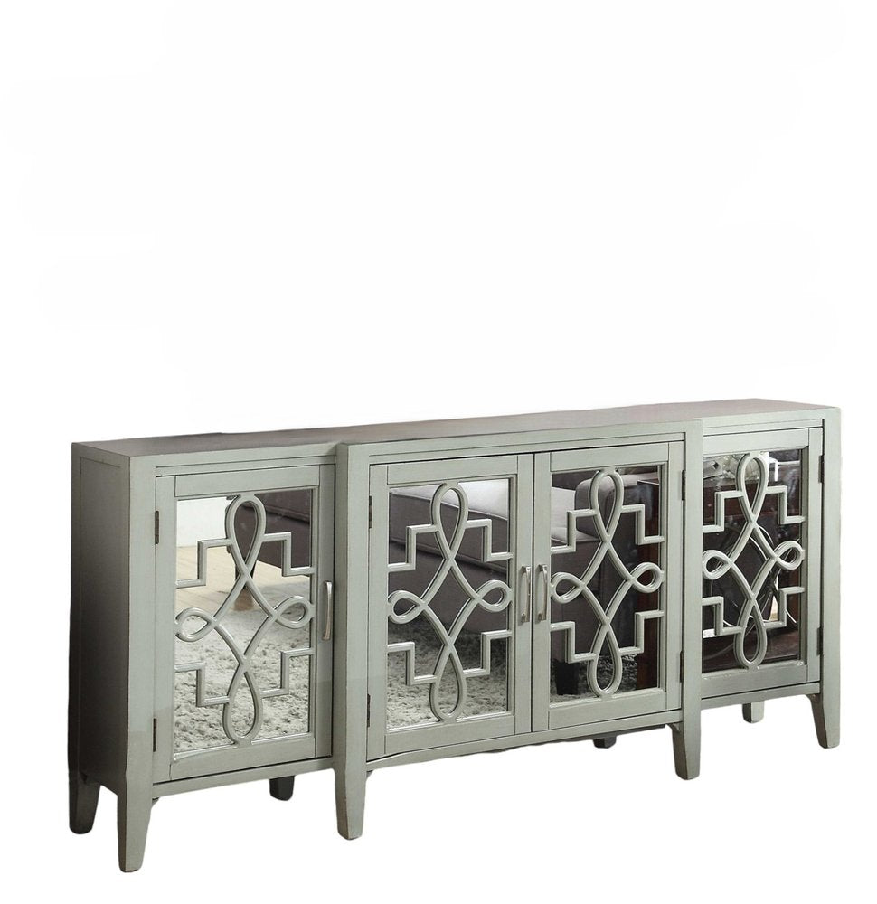 72" Mirrored Trellis Sideboard