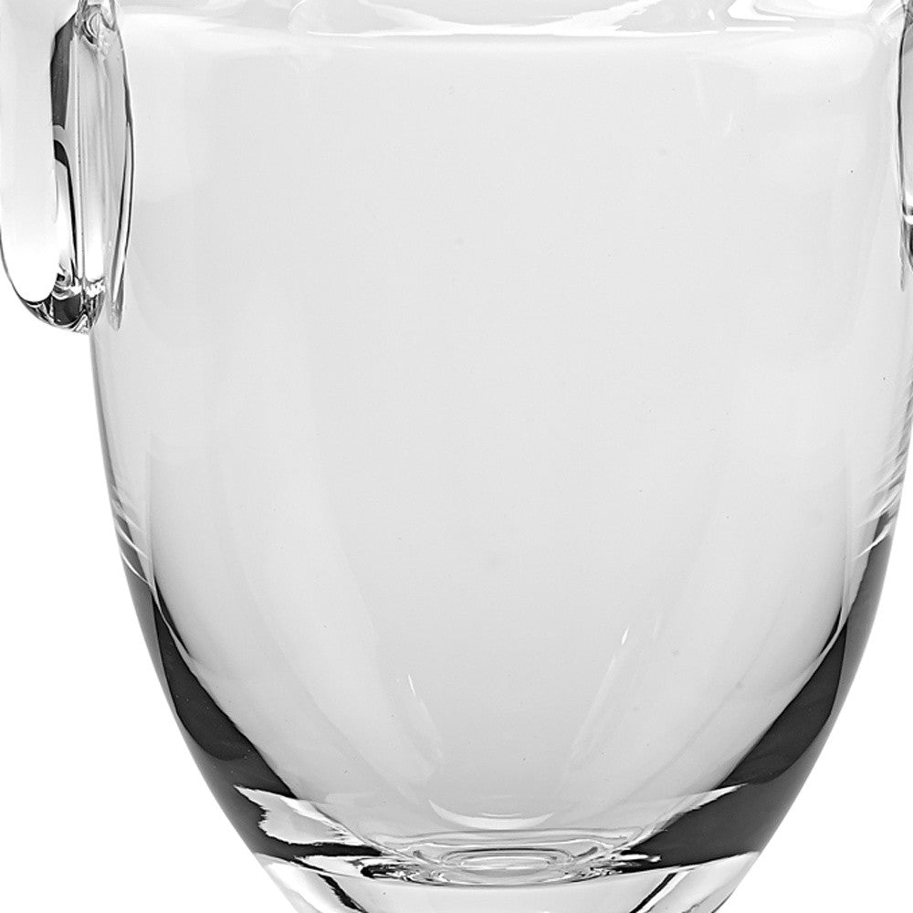 14" Mouth Blown Crystal Urn Vase