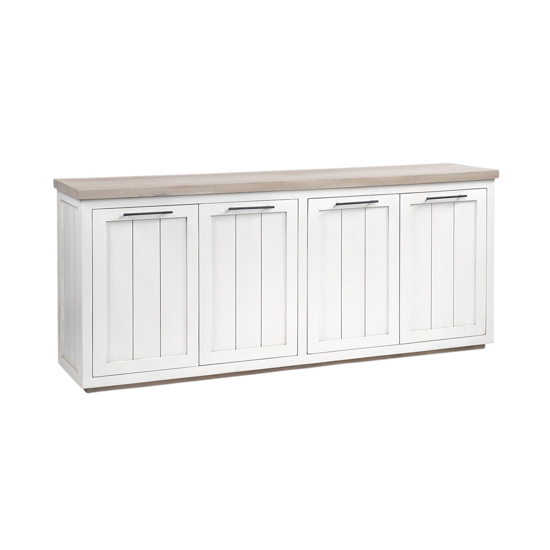73" White and Brown Farmhouse Sidebaord