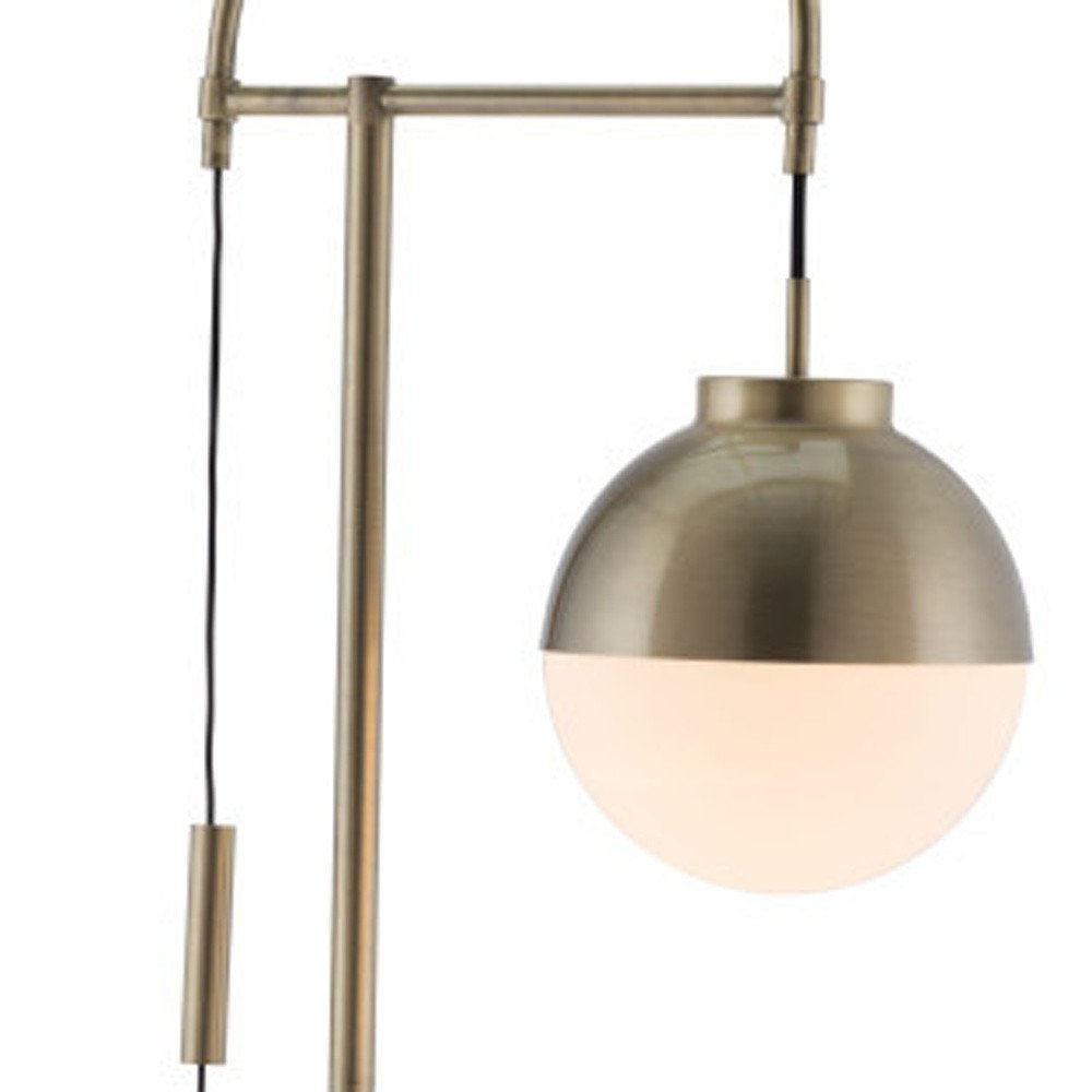 69" Bronze Mid-Century Globe Floor Lamp