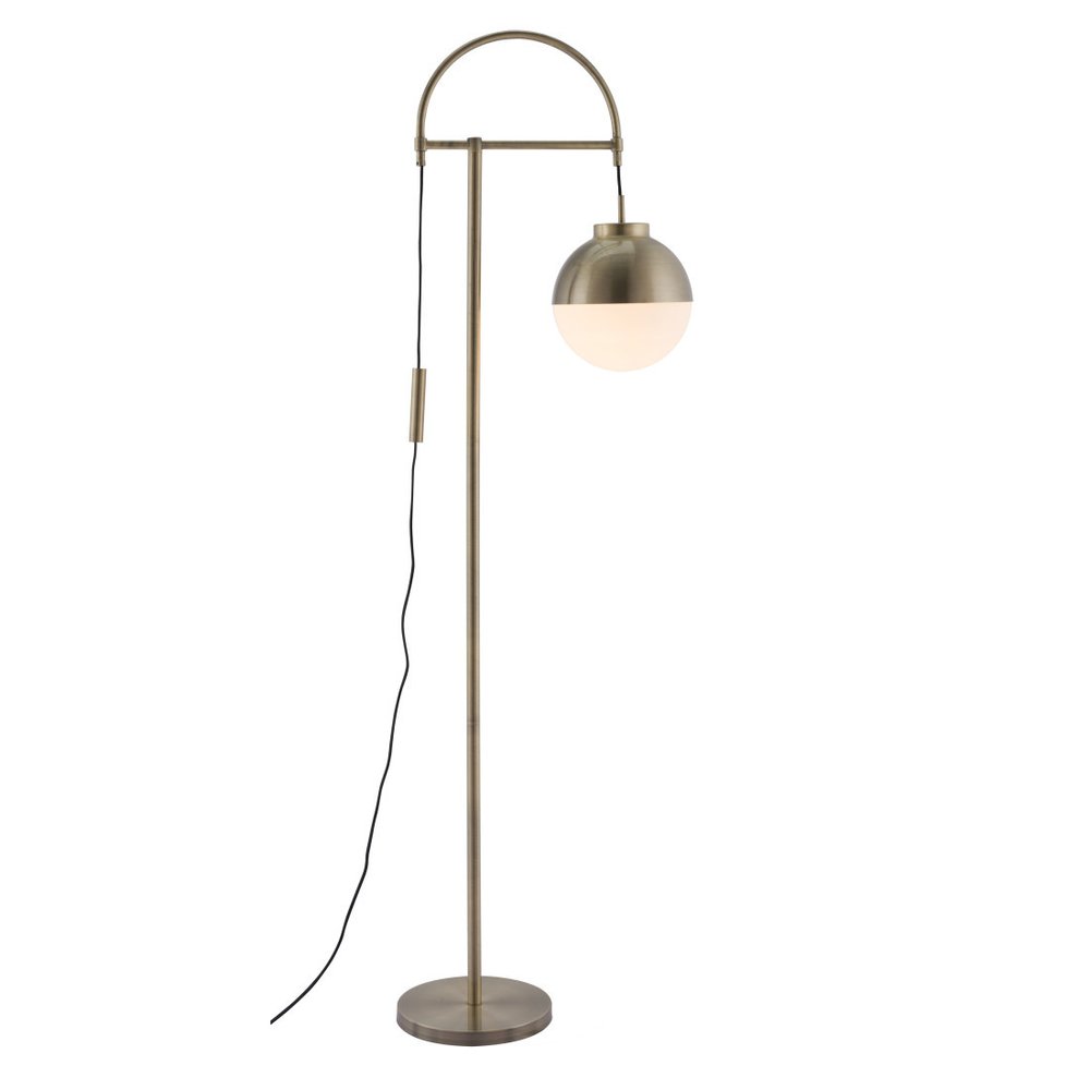 69" Bronze Mid-Century Globe Floor Lamp