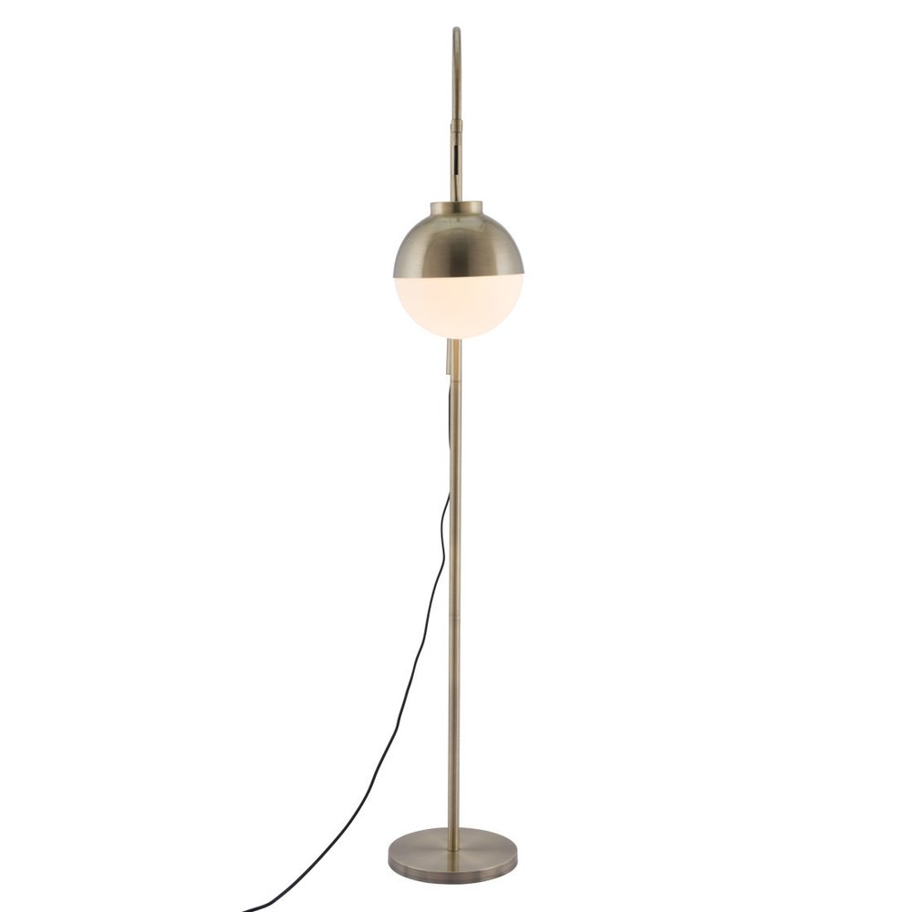 69" Bronze Mid-Century Globe Floor Lamp