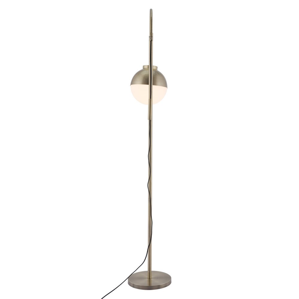 69" Bronze Mid-Century Globe Floor Lamp