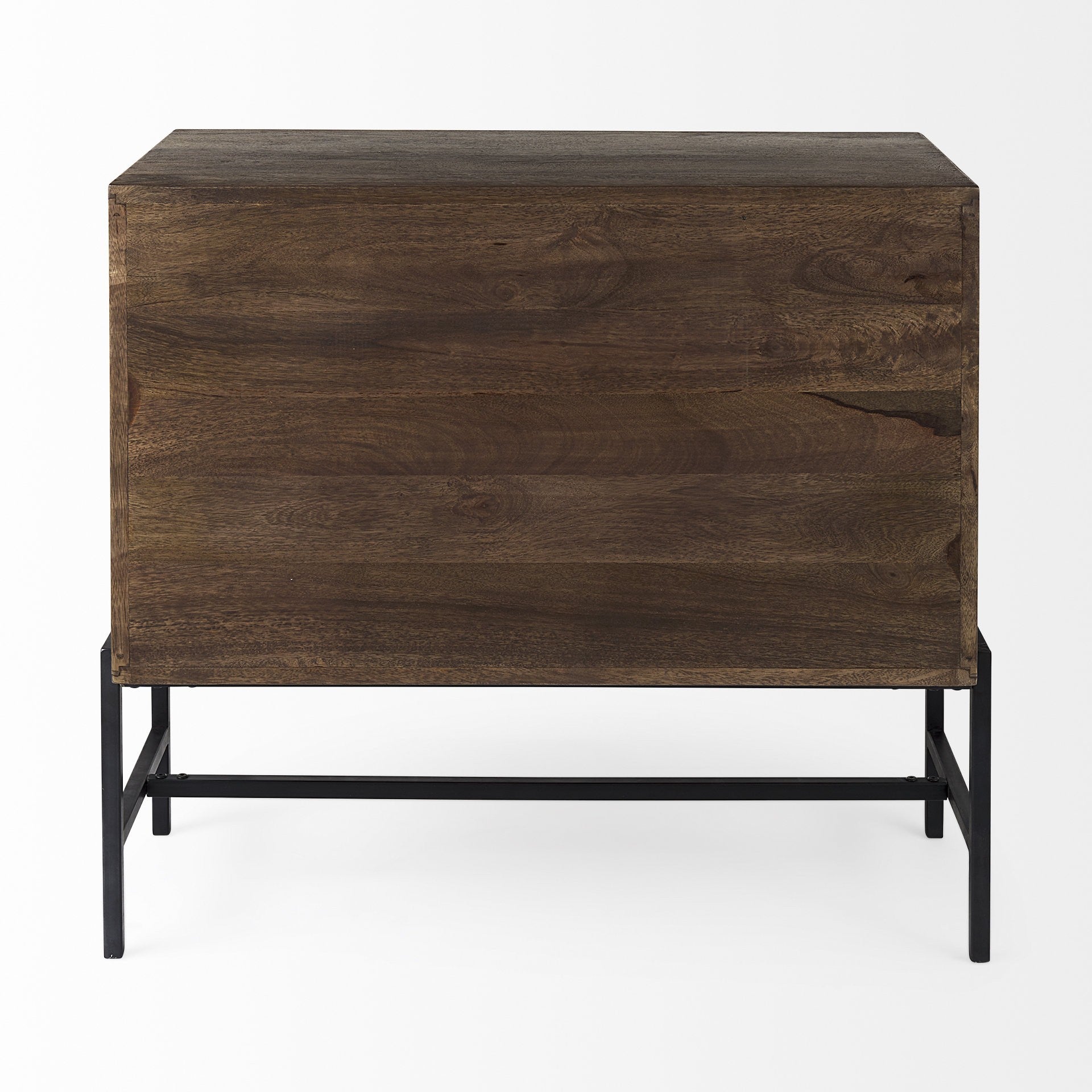 38" Wood Shadowbox 2 Door Cabinet