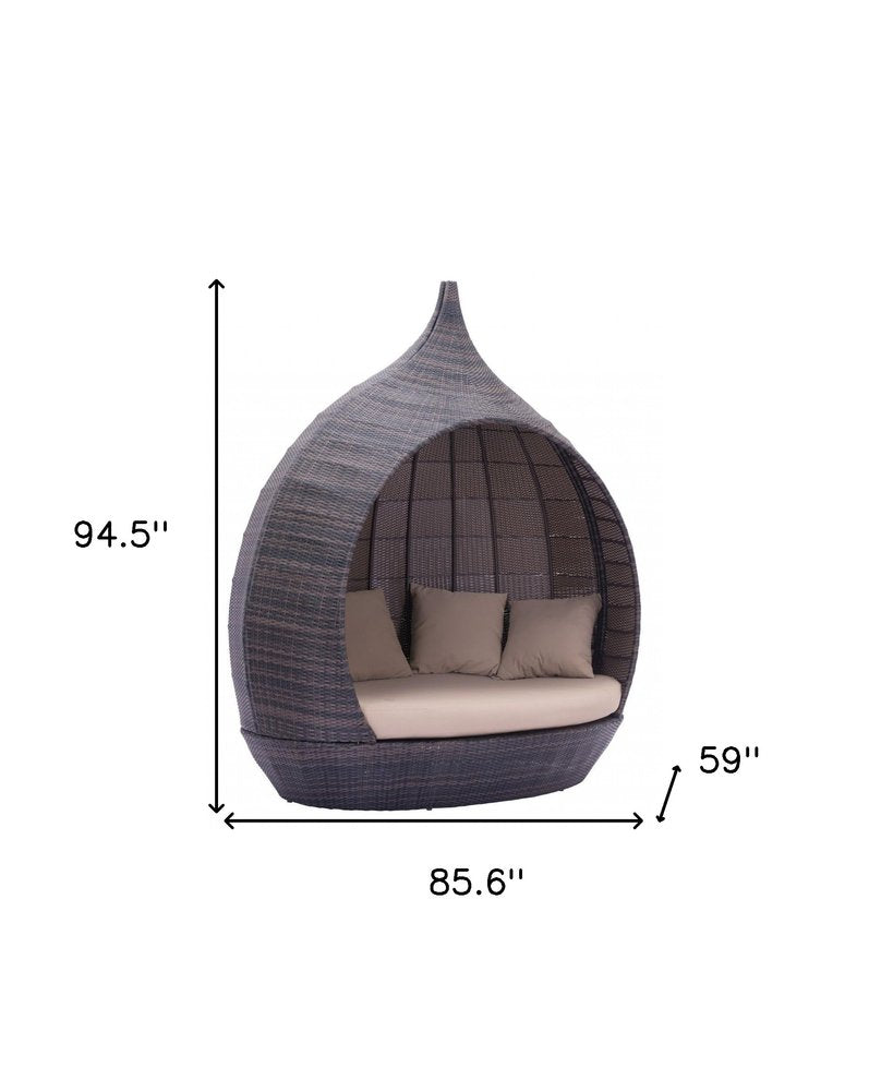 86" Outdoor Teardrop Daybed