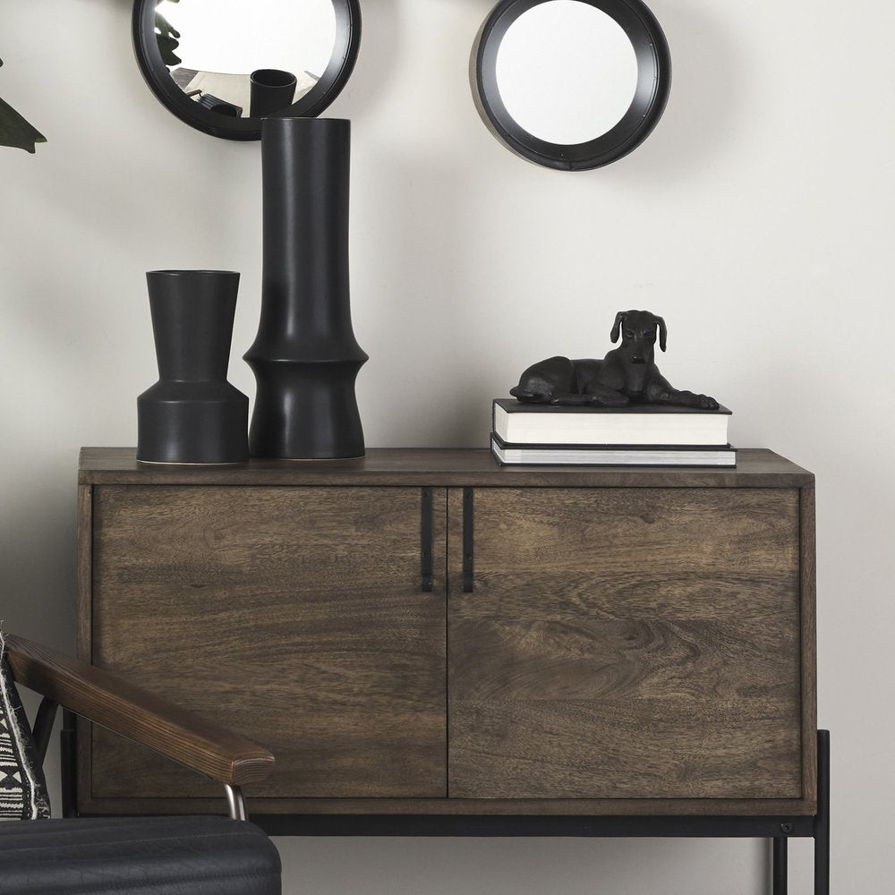 11" Black Metal Labrador Dog Sculpture