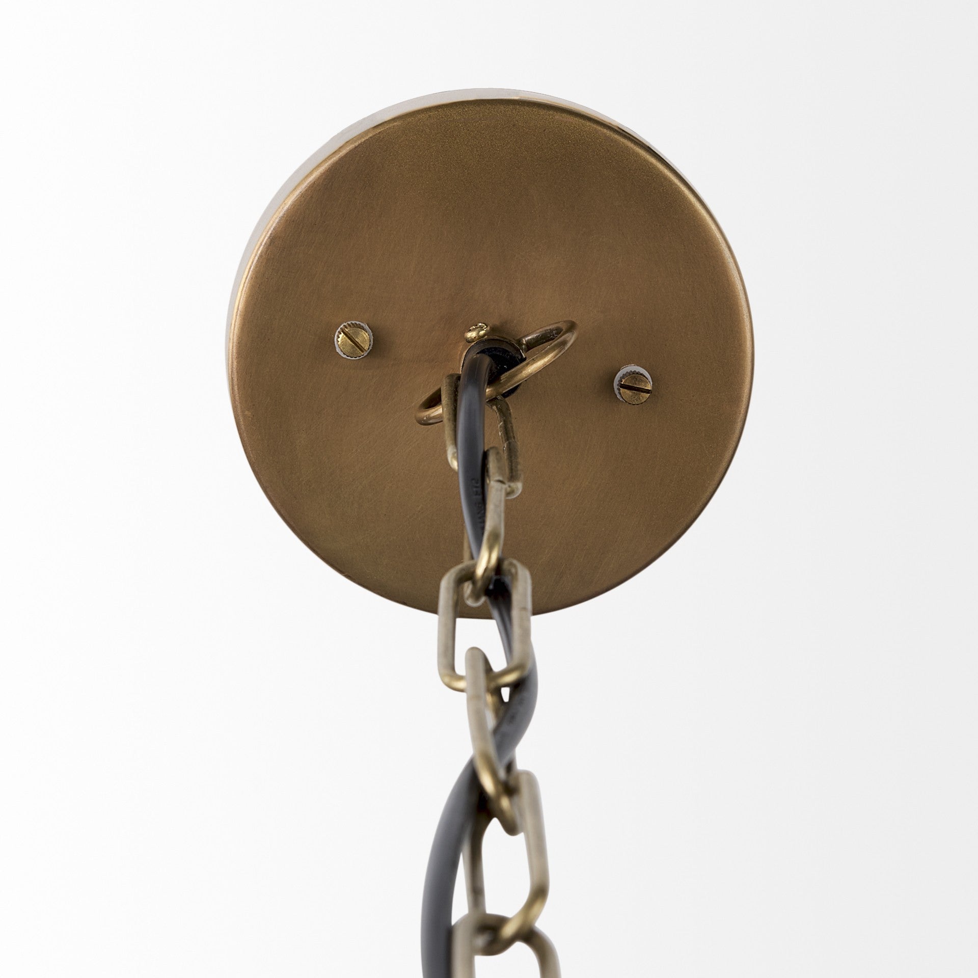 15" Gold Half-Sphere Pendant Light