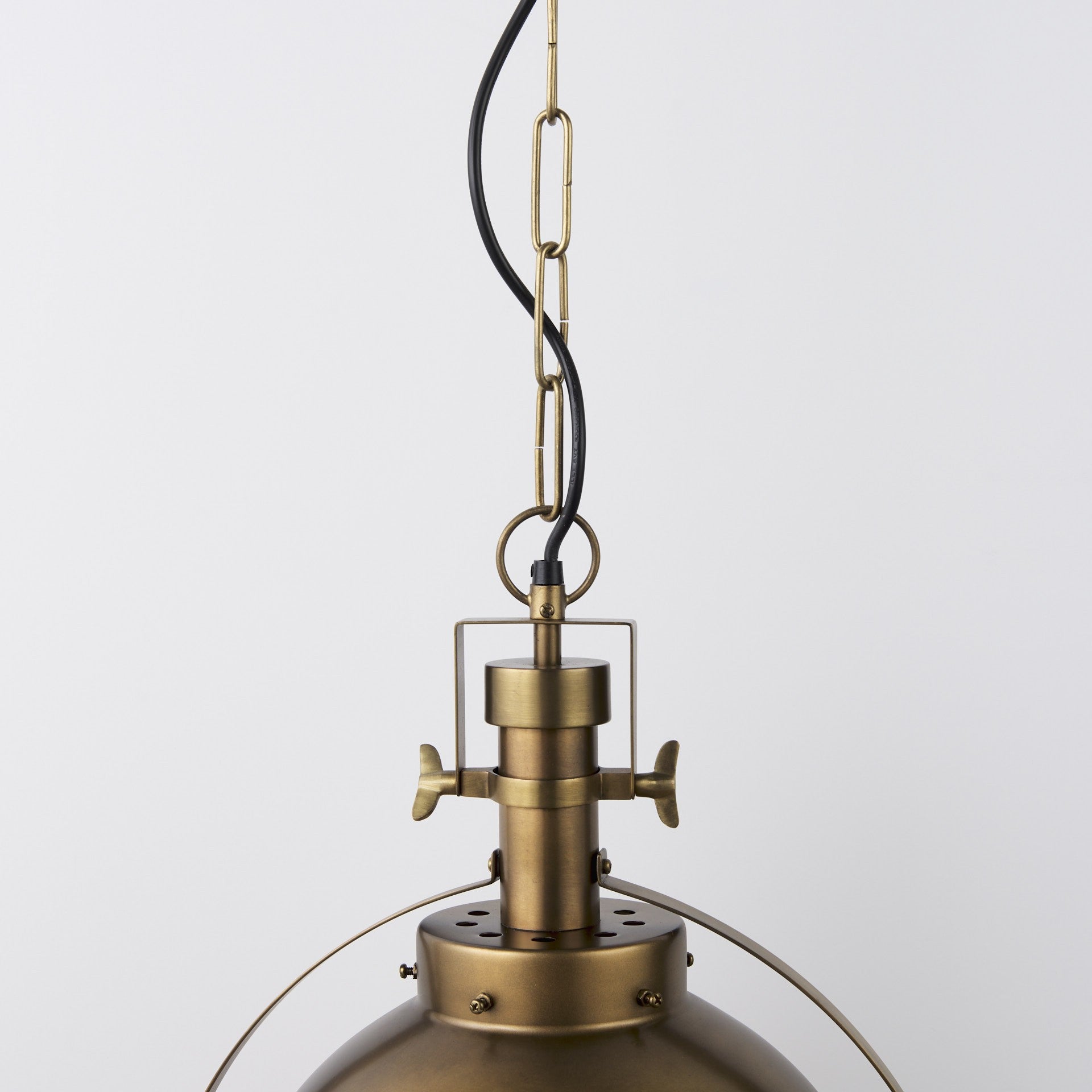 15" Gold Half-Sphere Pendant Light
