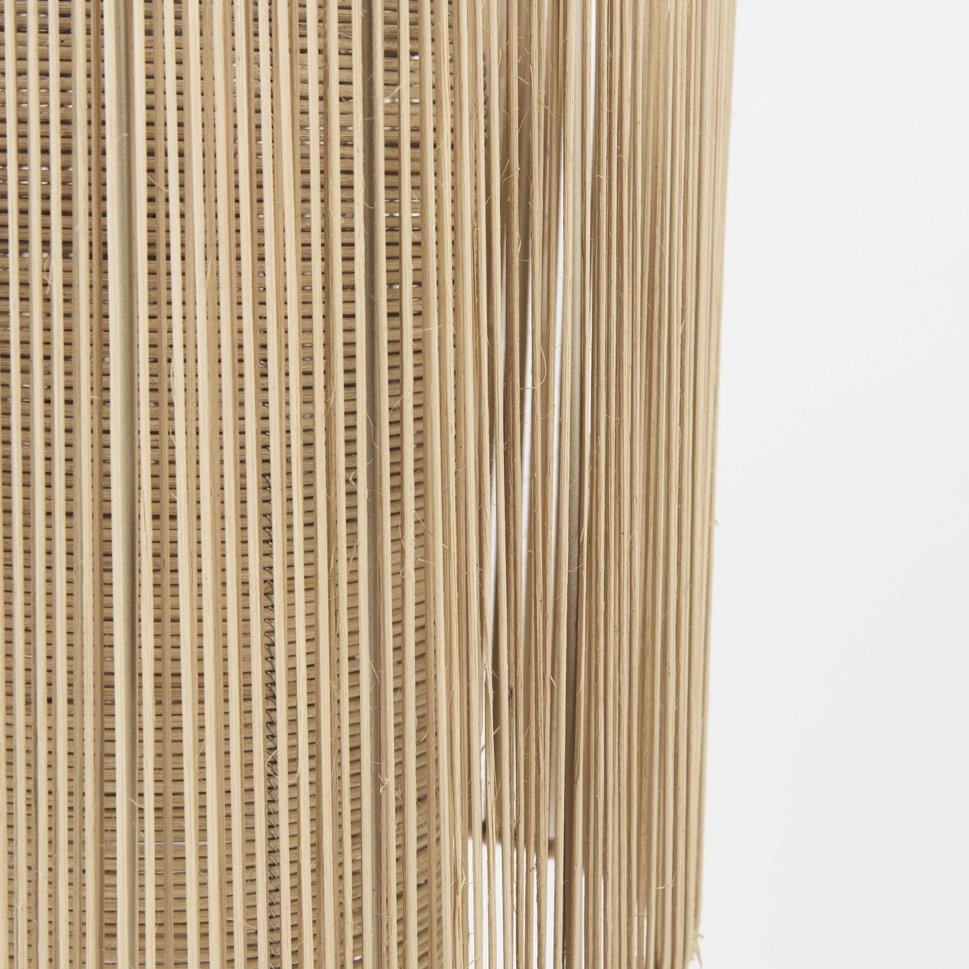 14" Brown Multi-Cylinder Natural Cane Pendant Light