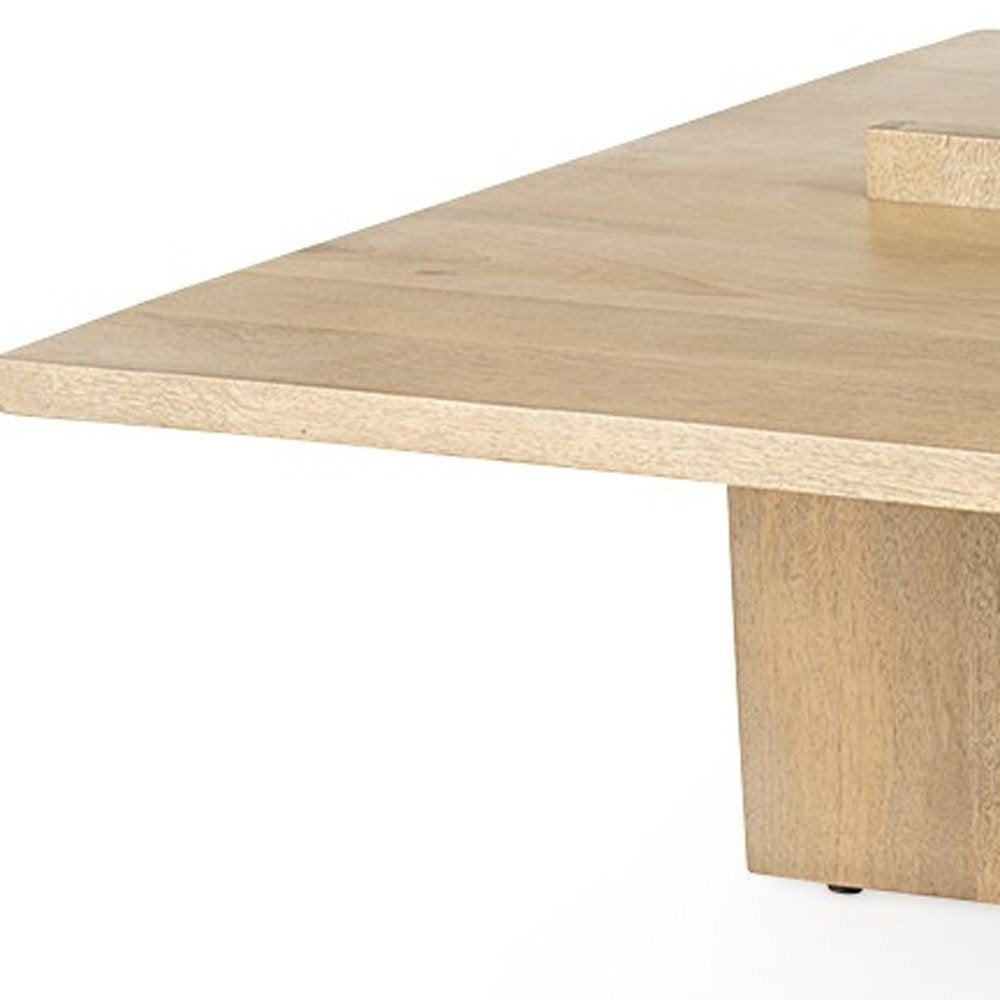 34" Wood Scandinavian Coffee Table