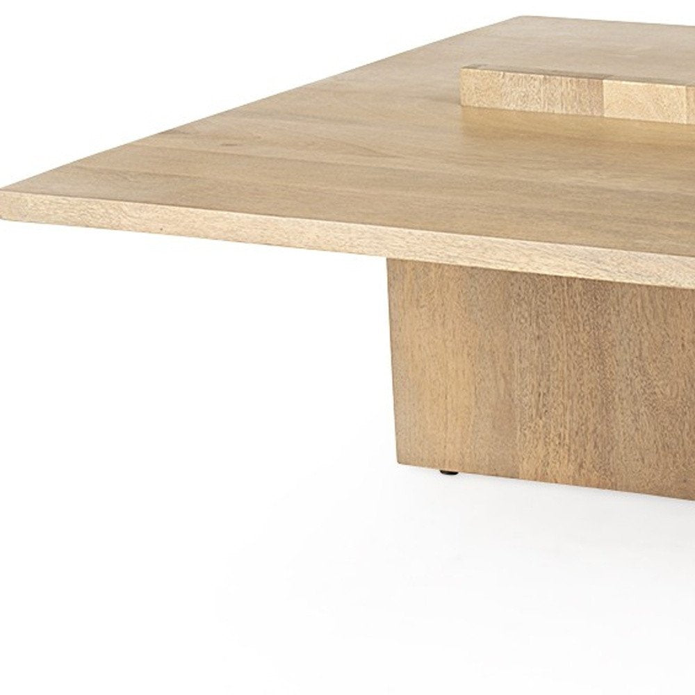 34" Wood Scandinavian Coffee Table