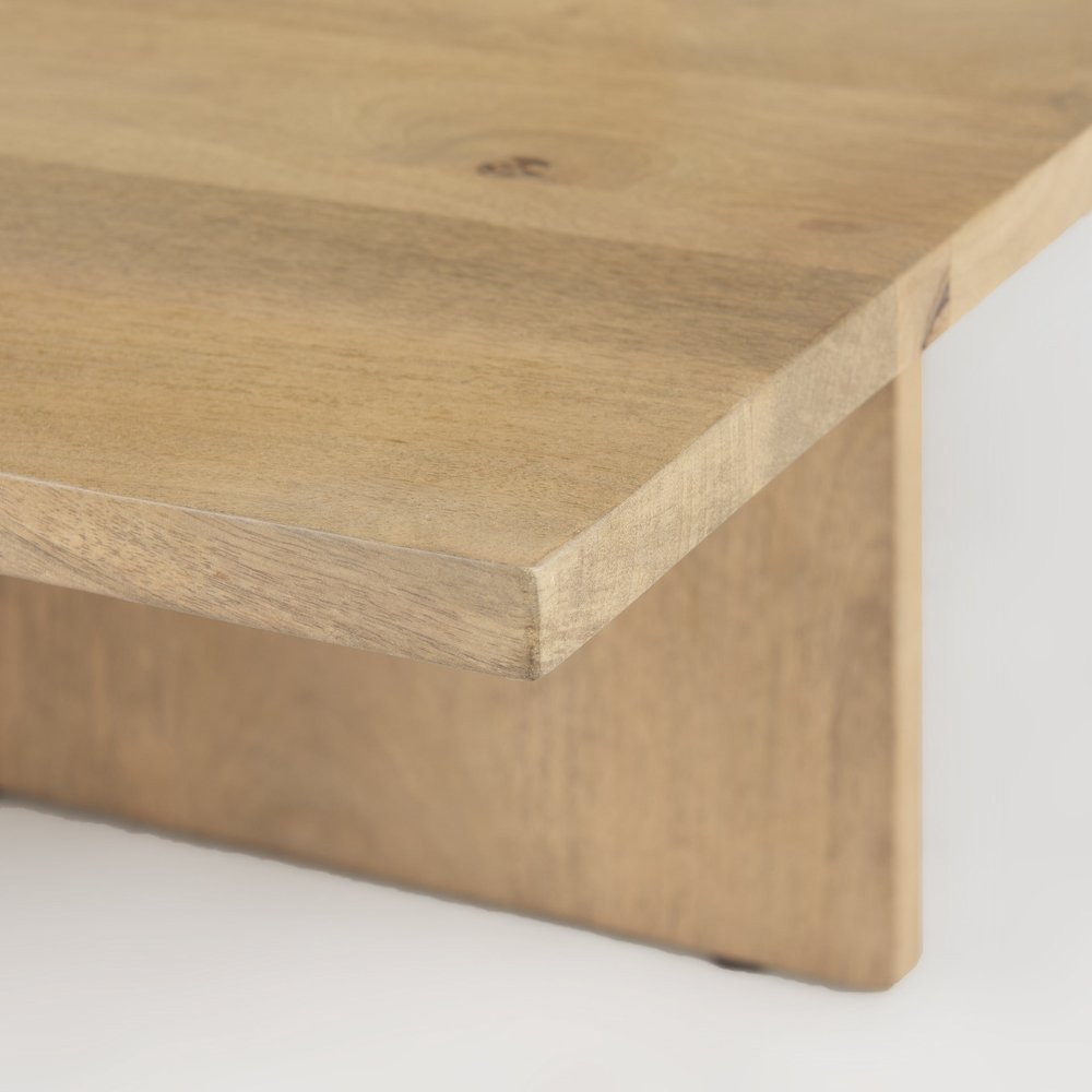 34" Wood Scandinavian Coffee Table