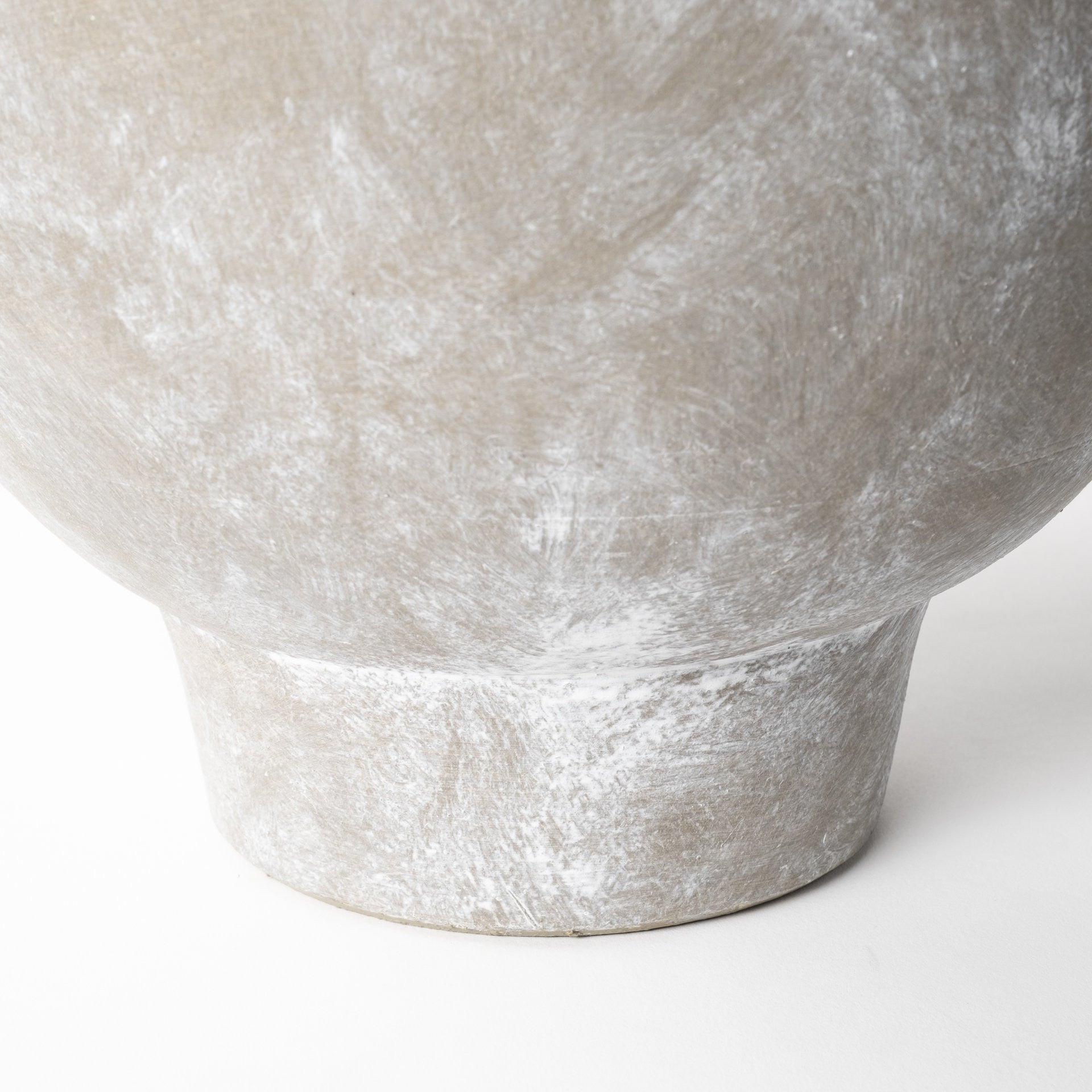 10" Brown Whitewashed Amphora Table Vase