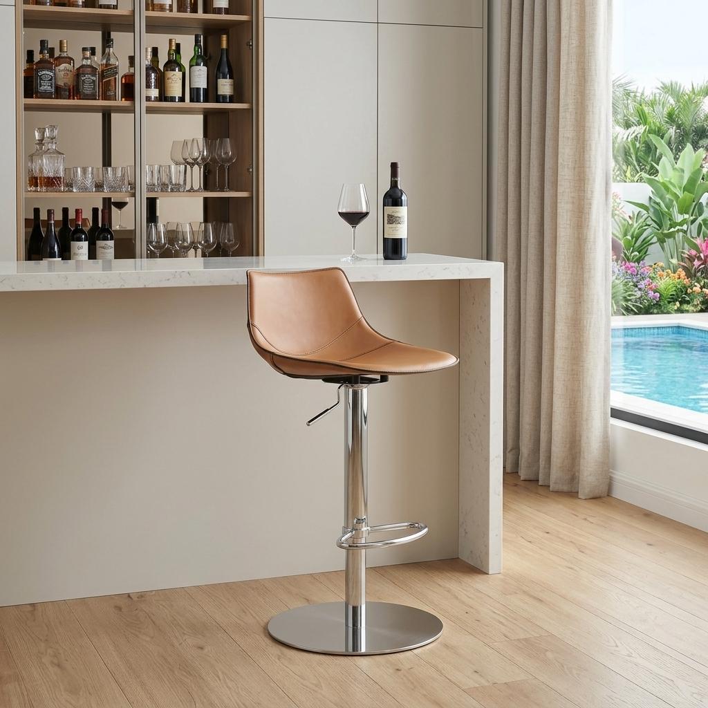 39" Low Back Adjustable Bar Chair