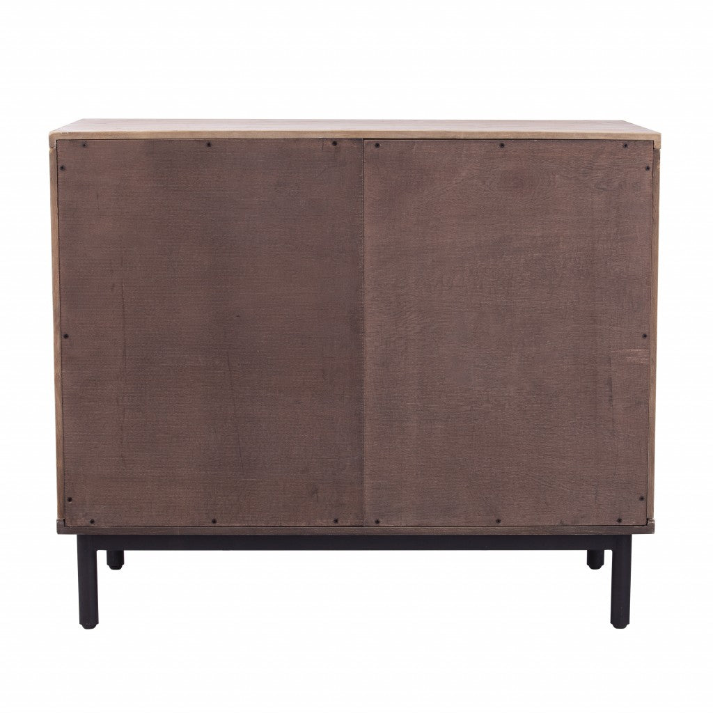 36" White Wood Coastal Cabinet