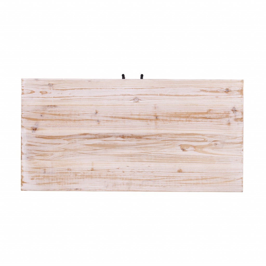 36" White Wood Coastal Cabinet