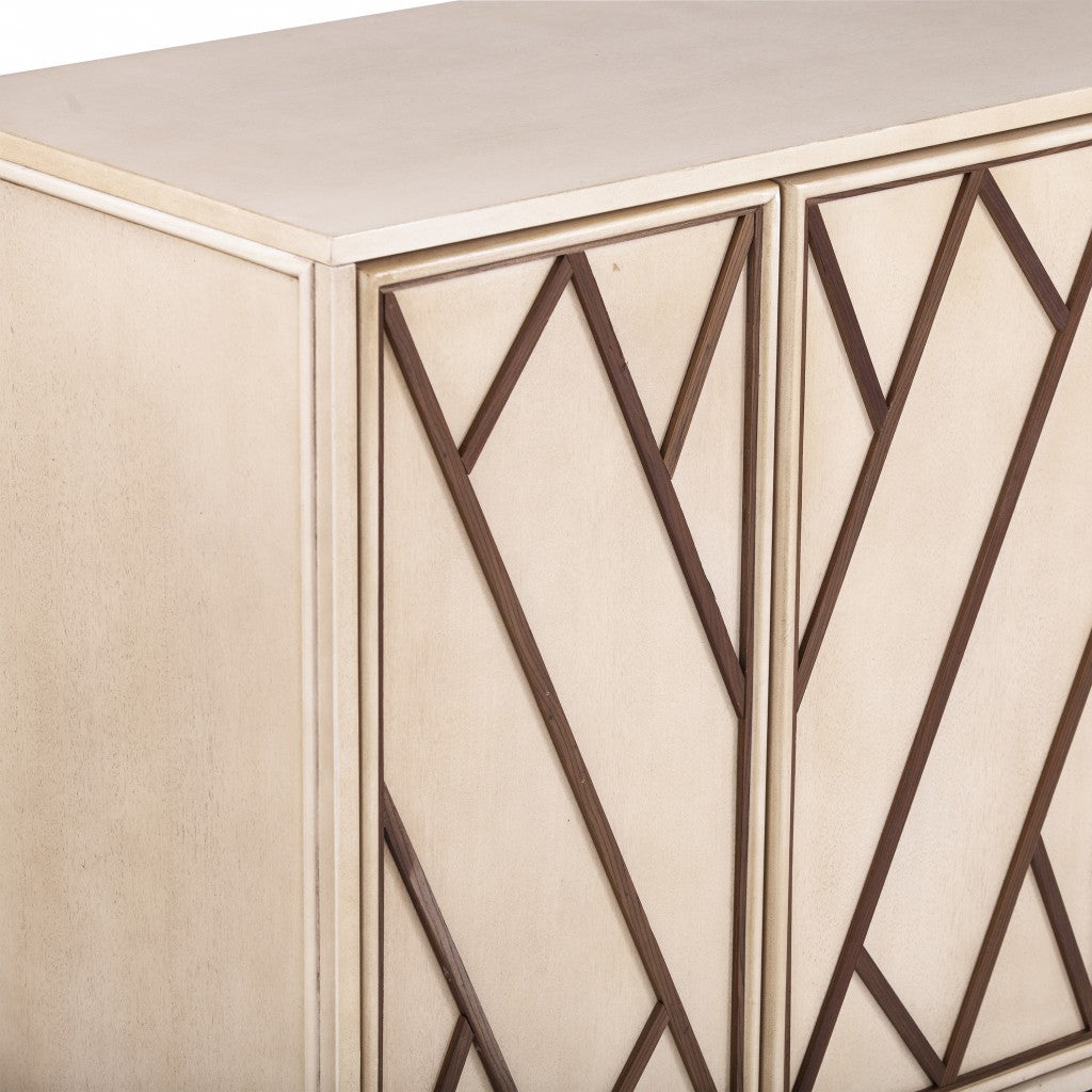 47" Off-White Deco Buffet