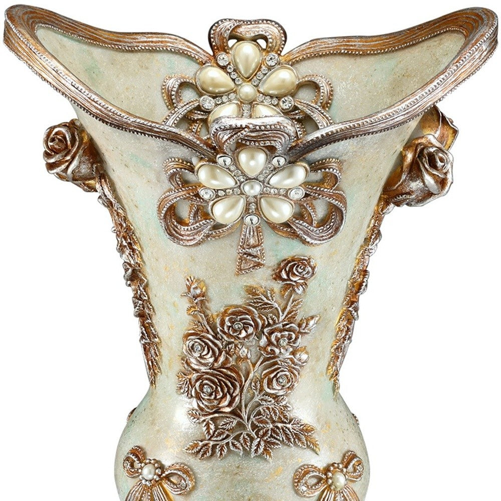 16" Green Tulip Urn