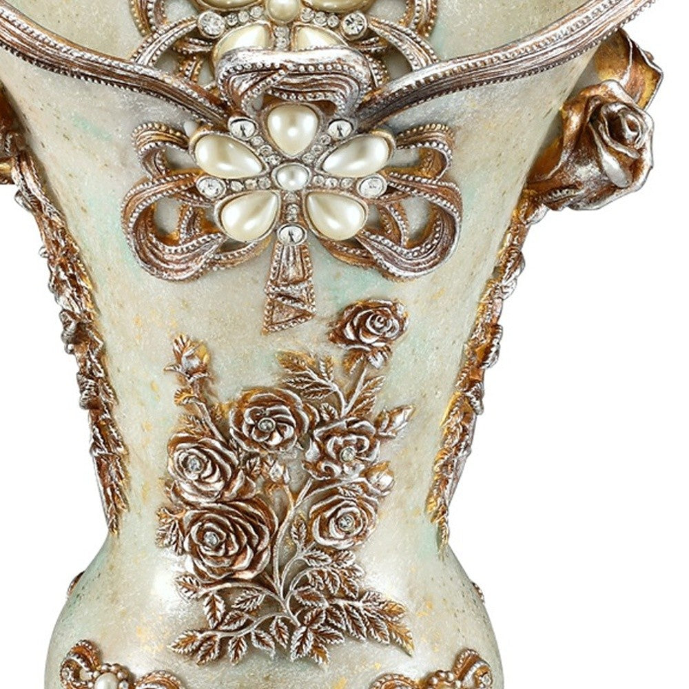 16" Green Tulip Urn