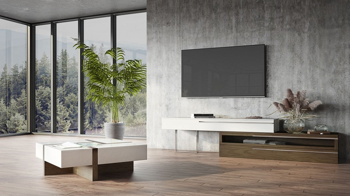 39" Expandable Modern Coffee Table with Storage