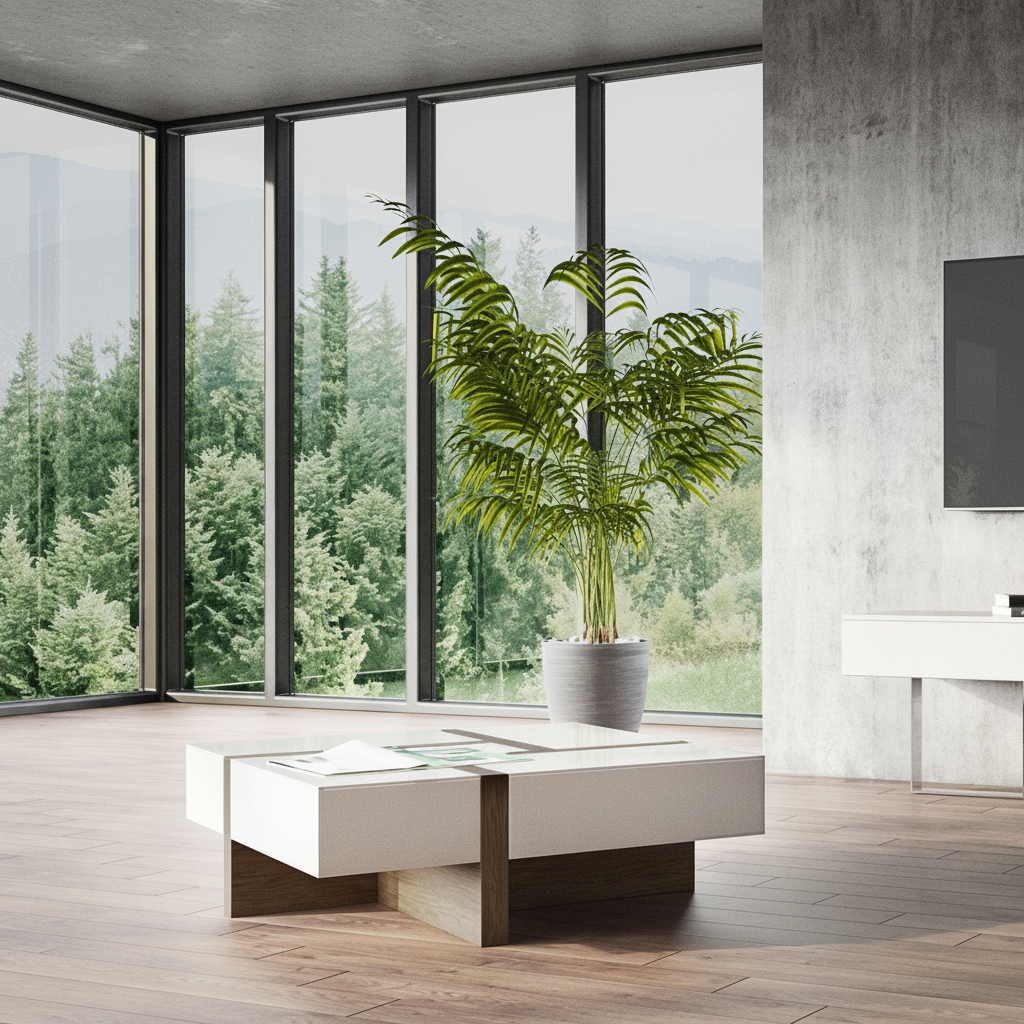 39" Expandable Modern Coffee Table with Storage