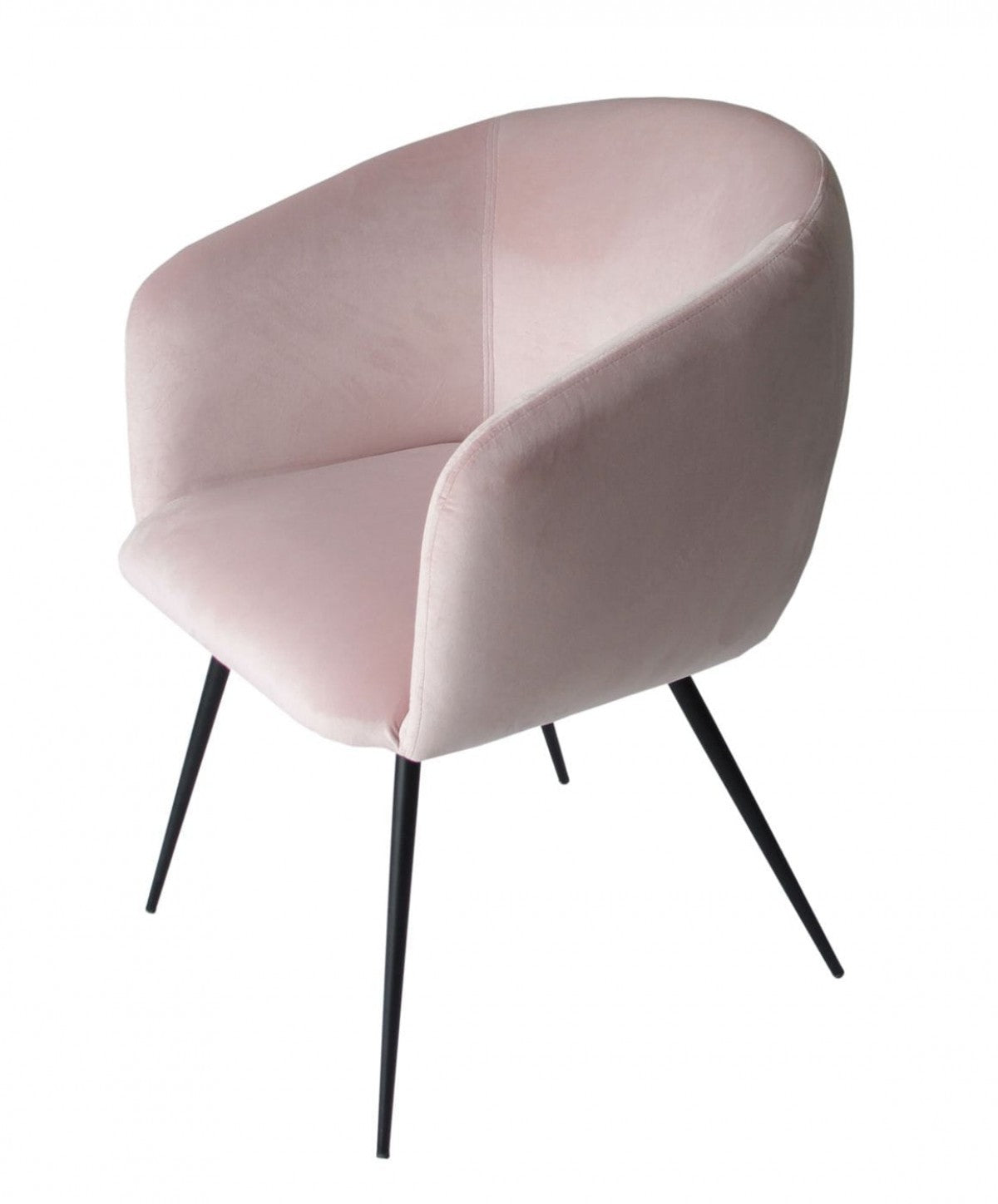 24" Velvet Barrel Dining Chair