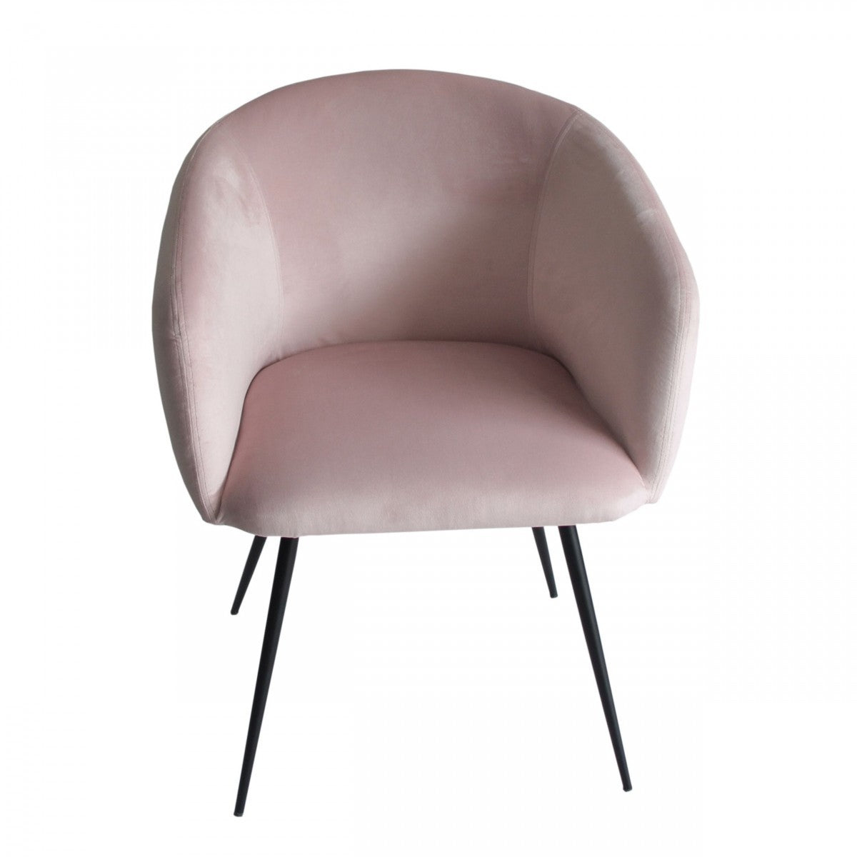 24" Velvet Barrel Dining Chair
