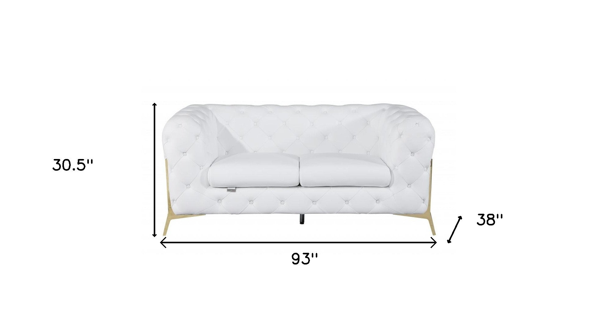 2 Piece Top-Grain Italian Leather 5-Seat Sofa Set