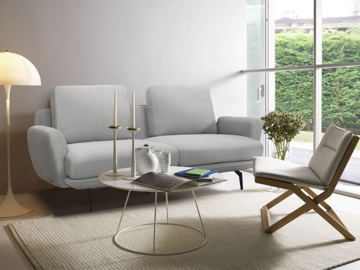 89" Light Gray Retro Sofa