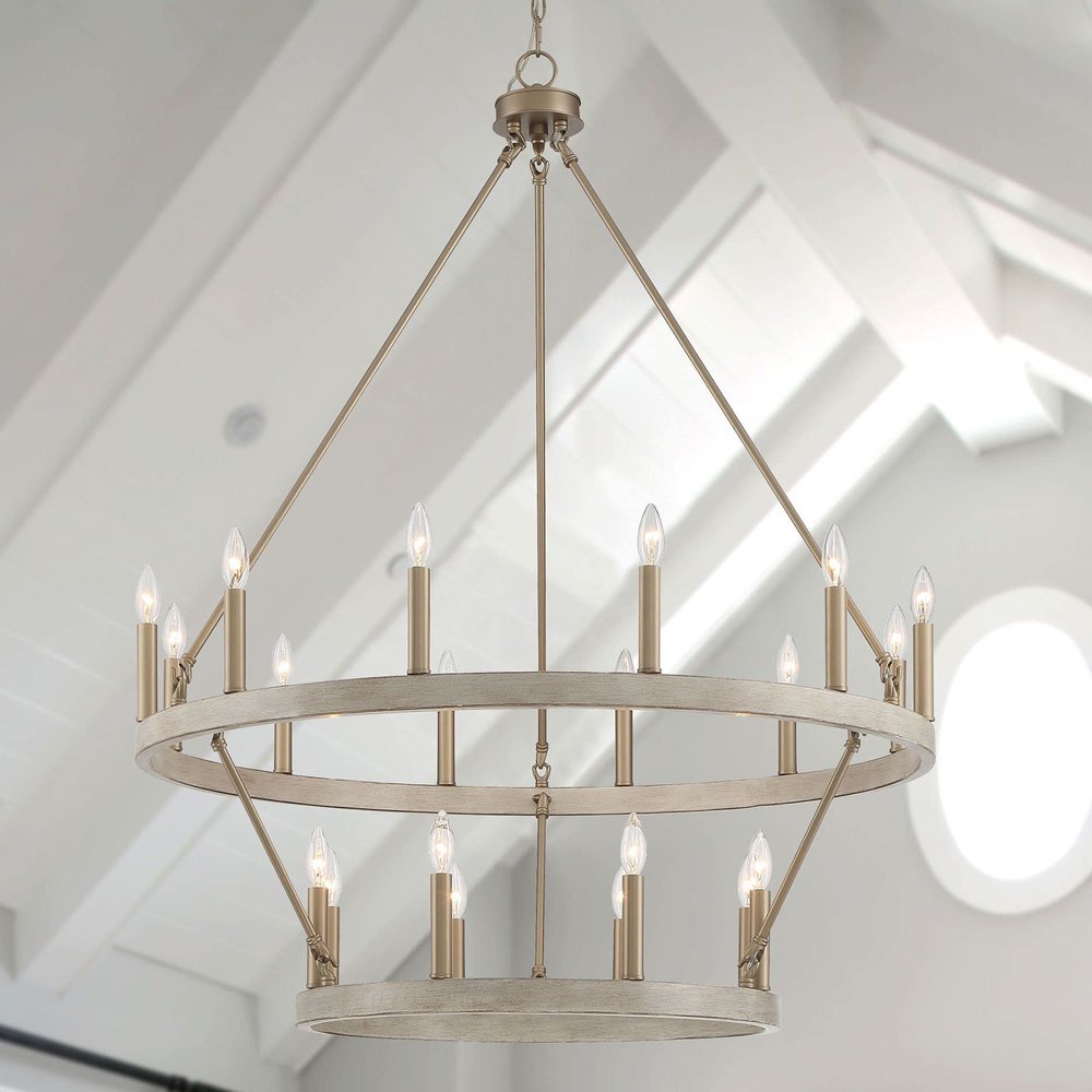 40" Dual Ring Gothic Chandelier