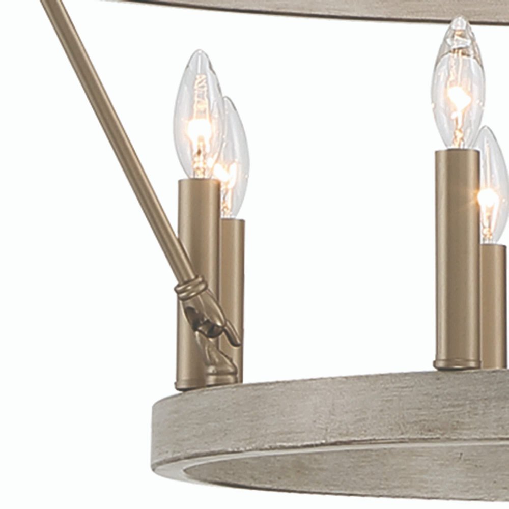 40" Dual Ring Gothic Chandelier