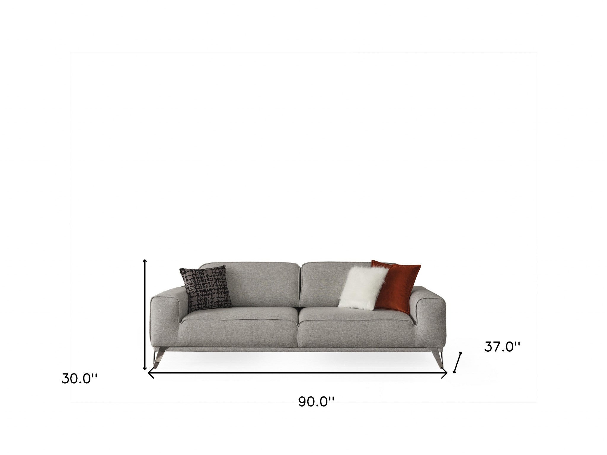90" Linen Sleeper Sofa Bed