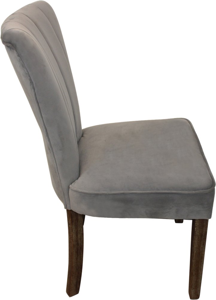 Set of Two 21" Velvet Parsons Dining Chair