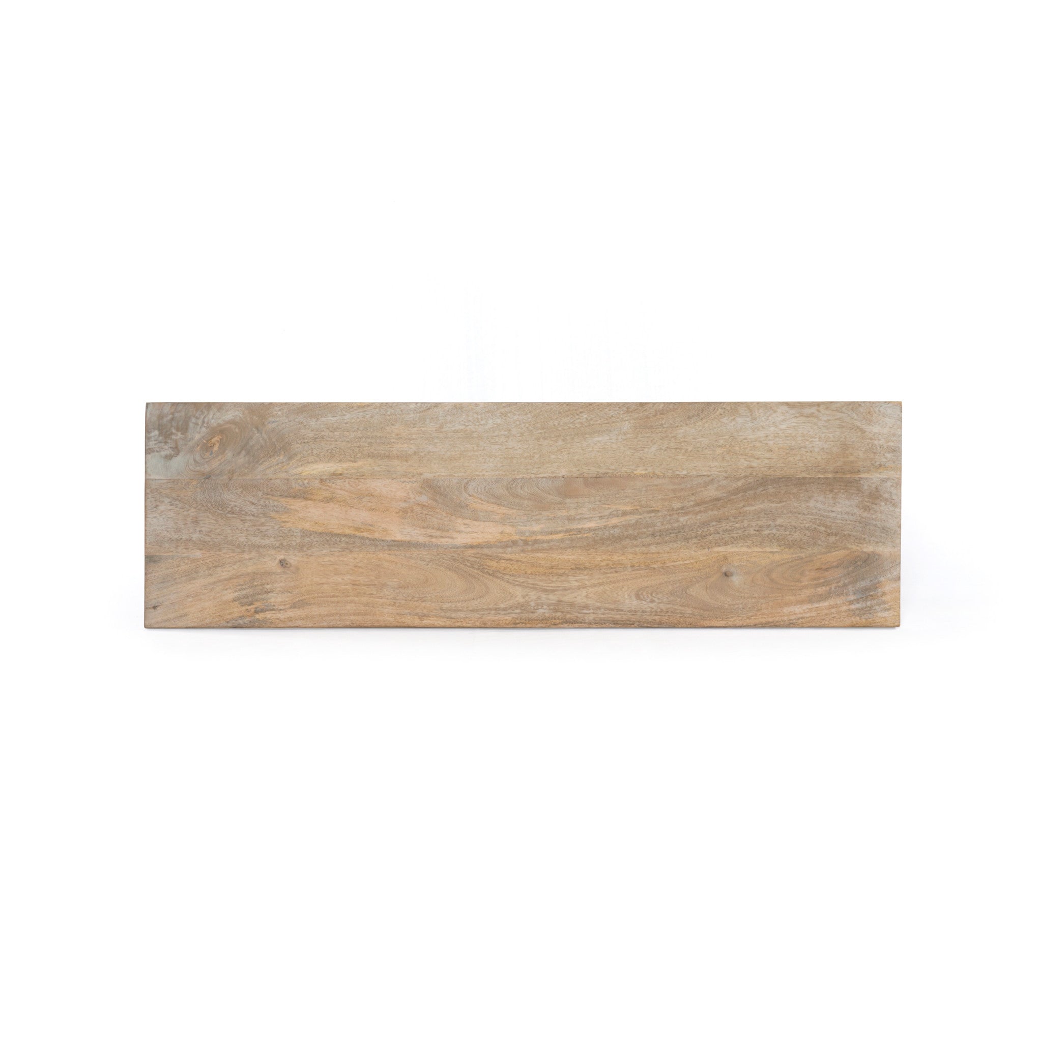 54" Distressed Wood Pedestal Console Table