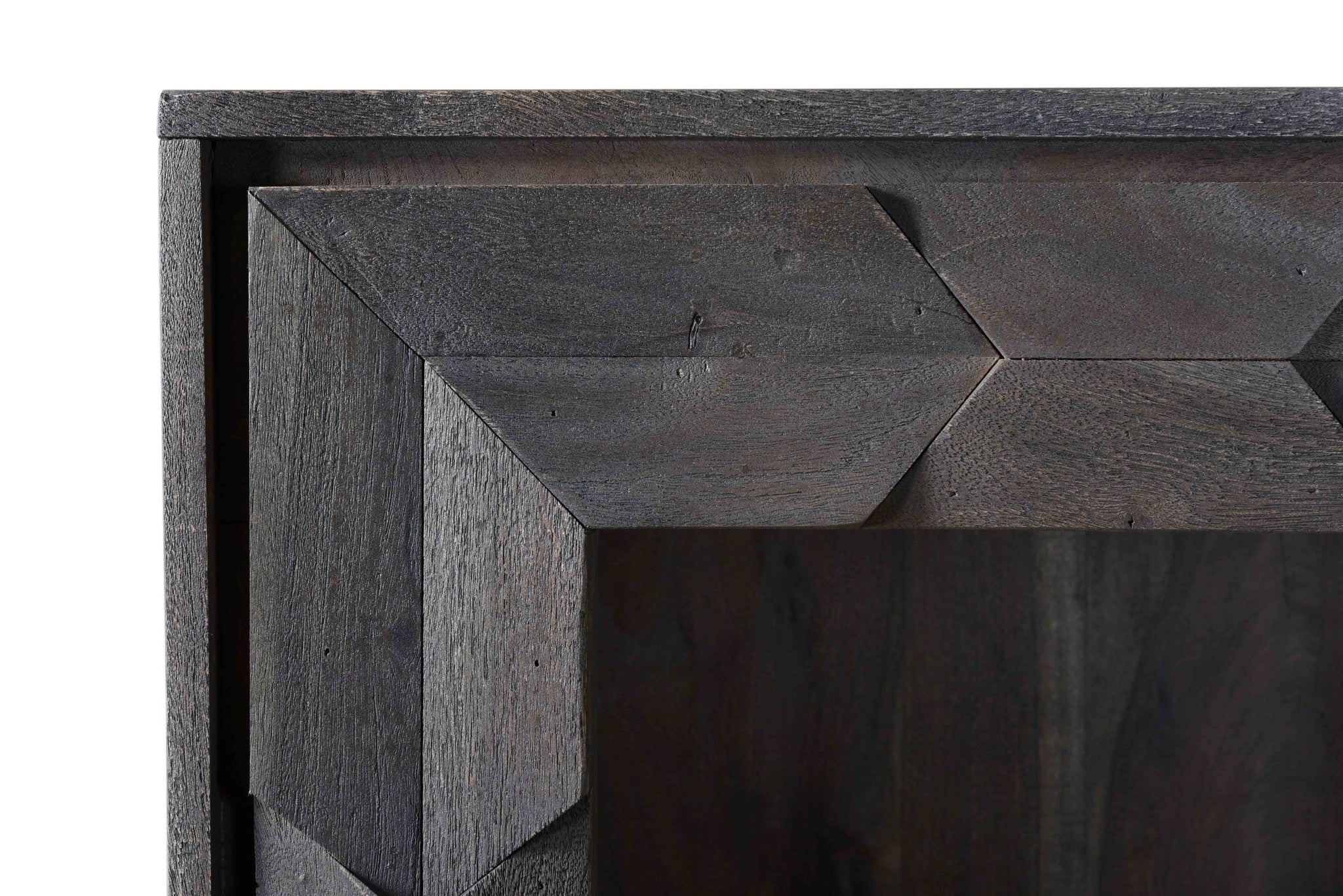 70" Gray Wood Bookcase with Cabinet