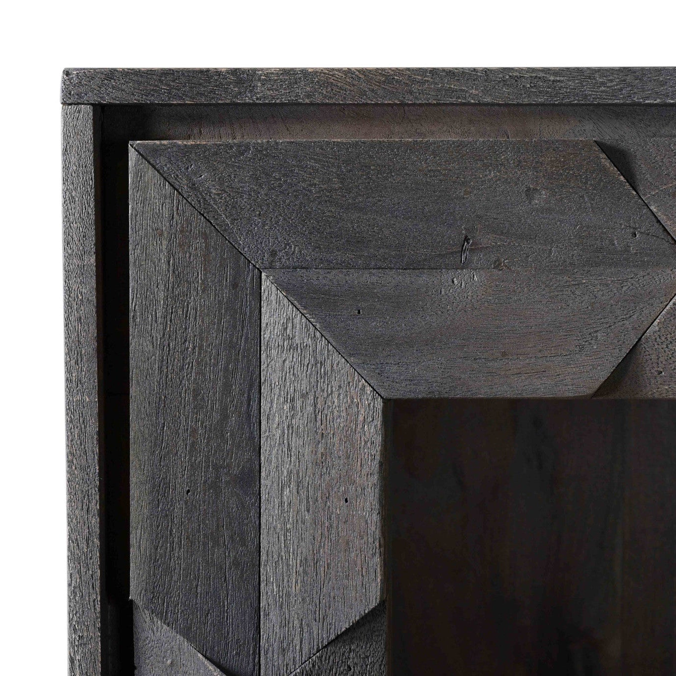 70" Gray Wood Bookcase with Cabinet