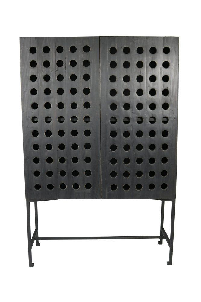 48" Dark Gray Holed Metal Chest