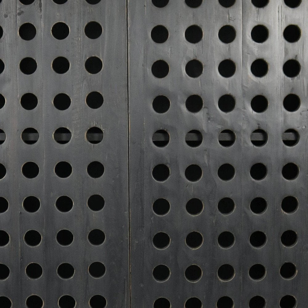 48" Dark Gray Holed Metal Chest