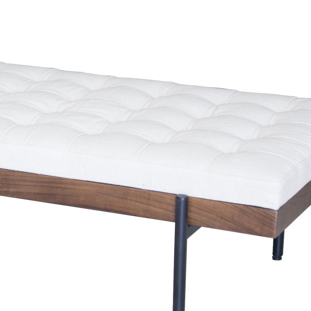 72" Ivory Cotton Daybed with Pillow