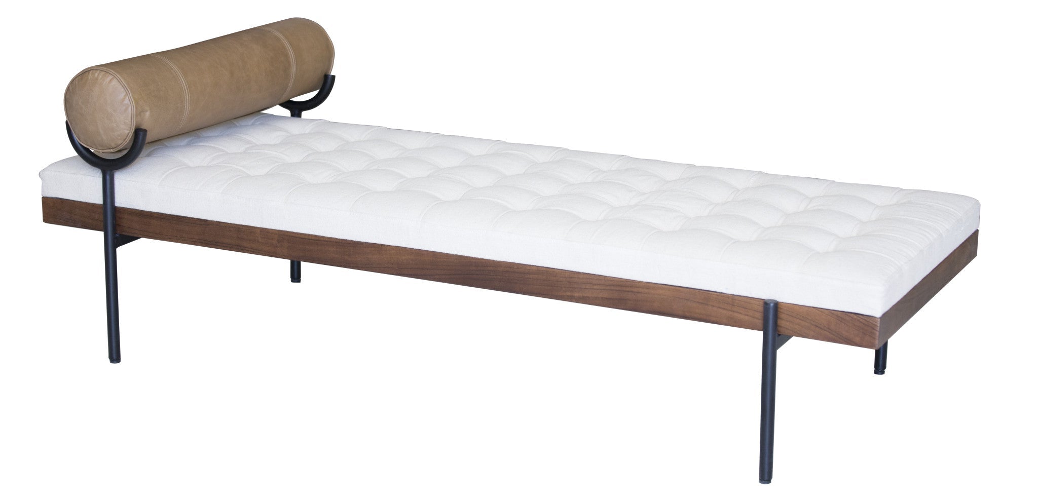 72" Ivory Cotton Daybed with Pillow