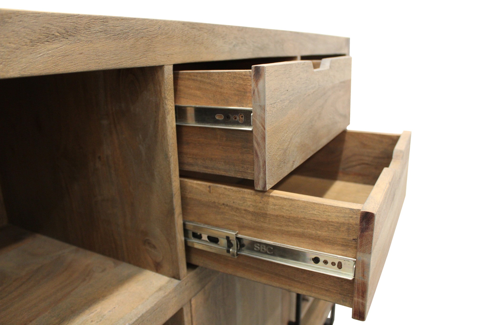 55" Brown Wine and Storage Console
