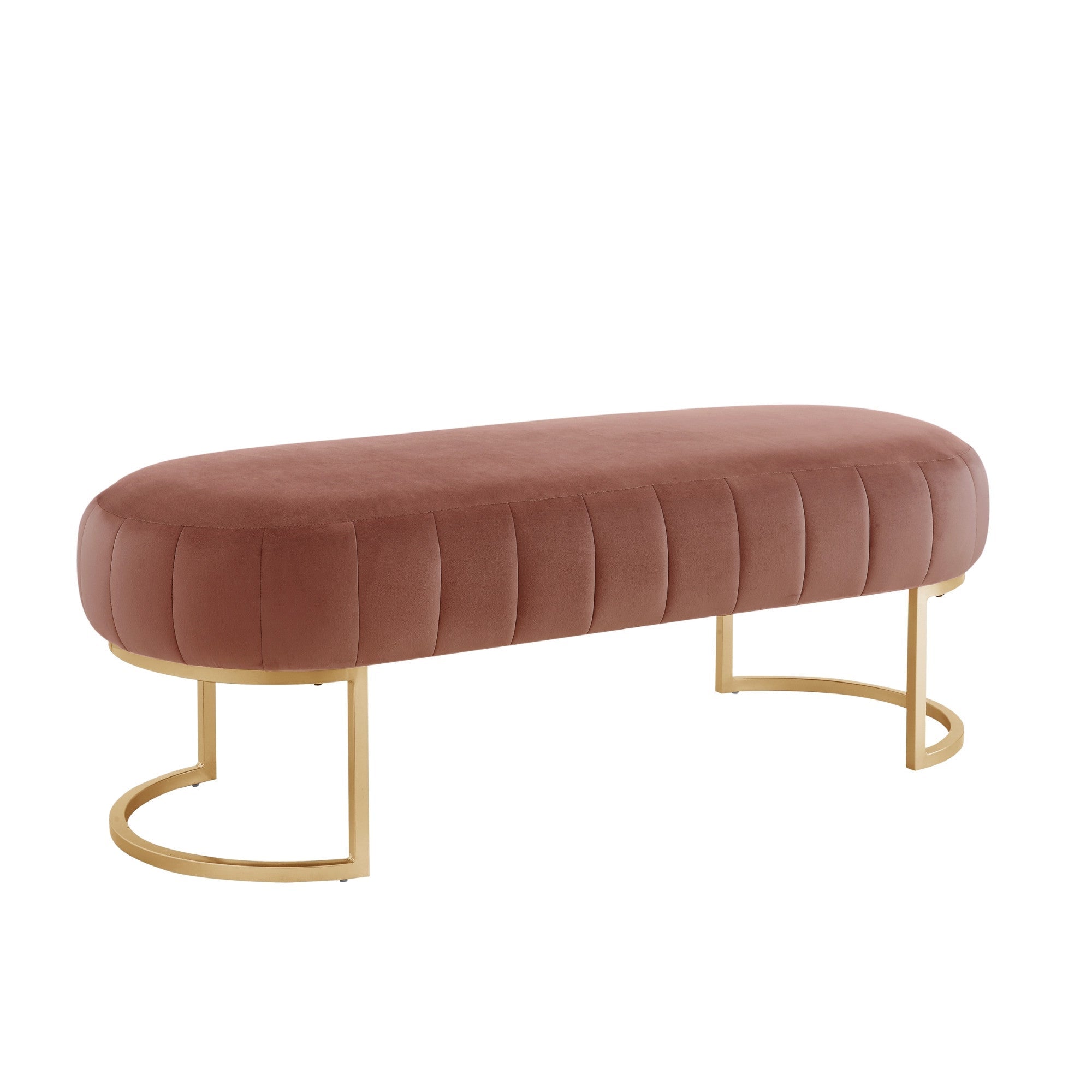 53" Velvet Pill Bench